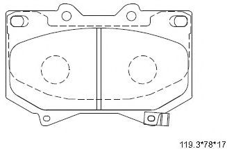 Тормозные колодки ASIMCO KD2768