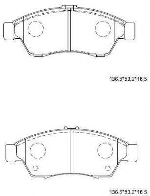 Тормозные колодки ASIMCO KD3395