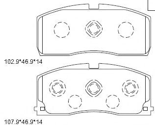 Тормозные колодки ASIMCO KD3716