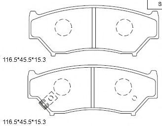 Тормозные колодки ASIMCO KD3717