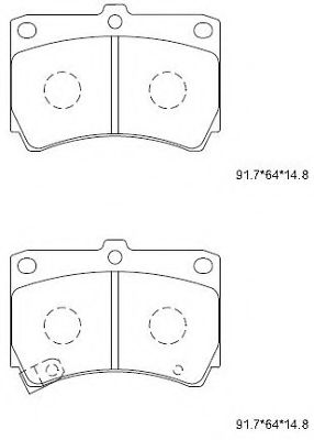 Тормозные колодки ASIMCO KD3798