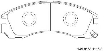 Тормозные колодки ASIMCO KD4243