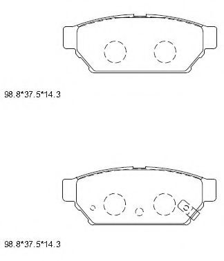 Тормозные колодки ASIMCO KD4708