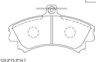 Тормозные колодки ASIMCO KD4727