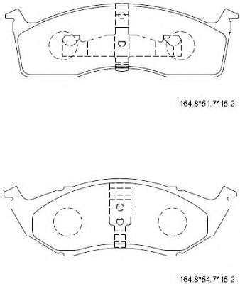 Тормозные колодки ASIMCO KD6751