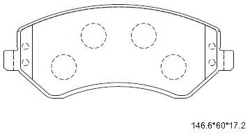 Гальмівні колодки ASIMCO KD6784
