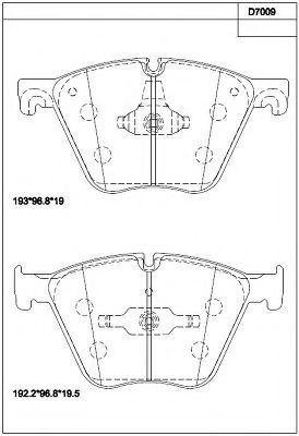 Гальмівні колодки ASIMCO KD7009