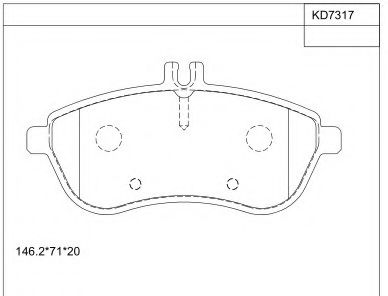 Тормозные колодки ASIMCO KD7317