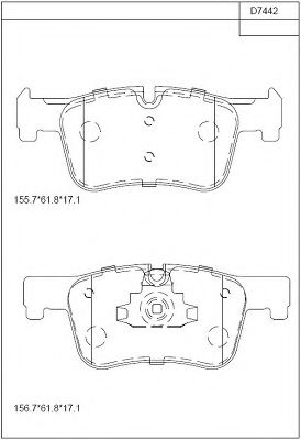 Тормозные колодки ASIMCO KD7442