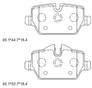 Тормозные колодки ASIMCO KD7546