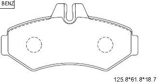 Тормозные колодки ASIMCO KD7552