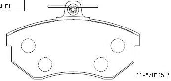 Тормозные колодки ASIMCO KD7700D