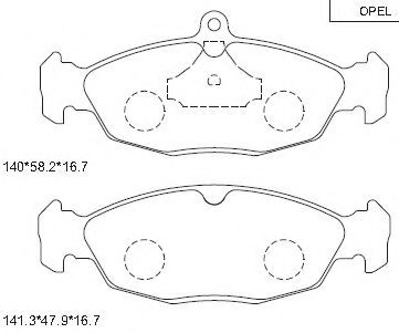 Тормозные колодки ASIMCO KD7732