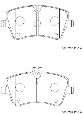 Тормозные колодки ASIMCO KD7786