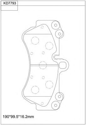 Тормозные колодки ASIMCO KD7793