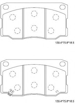 Тормозные колодки ASIMCO KD9706