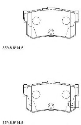 Тормозные колодки ASIMCO KD9709