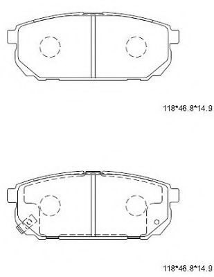 Тормозные колодки ASIMCO KD9718