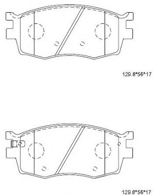 Тормозные колодки ASIMCO KD9738