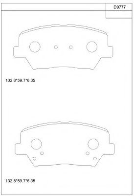 Тормозные колодки ASIMCO KD9777