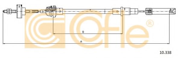 Трос сцепления COFLE 10.338