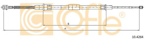Трос ручника COFLE 10.4264