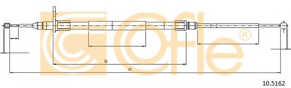 Трос ручника COFLE 10.5162