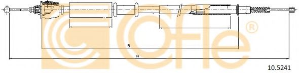 Трос ручника COFLE 10.5241
