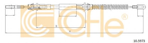 Трос ручника COFLE 10.5973