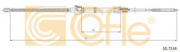 Трос ручника COFLE 10.7134