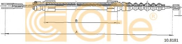 Трос ручника COFLE 10.8181