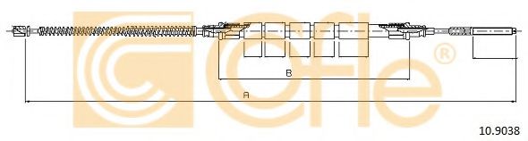 Трос ручника COFLE 10.9038