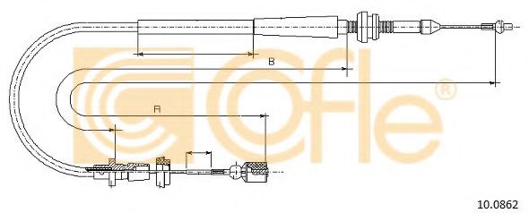 Тросик газу COFLE 10.0862