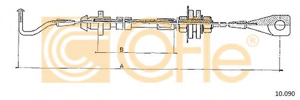 Тросик газа COFLE 10.090
