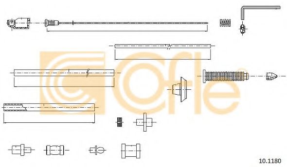 Тросик газа COFLE 10.1180