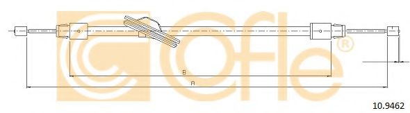 Трос ручника COFLE 10.9462