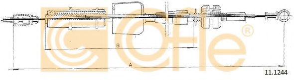 Тросик газу COFLE 11.1244