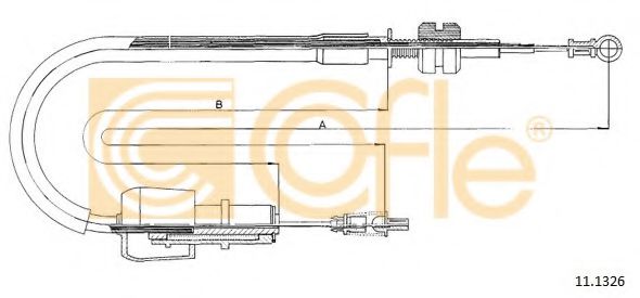 Тросик газу COFLE 11.1326