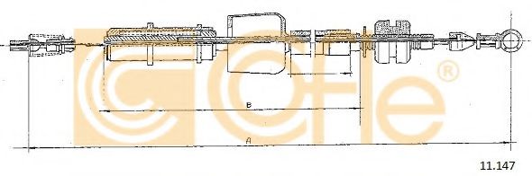 Тросик газа COFLE 11.147