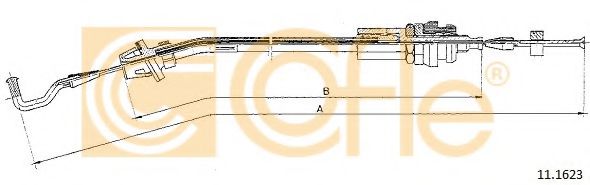 Тросик газа COFLE 11.1623