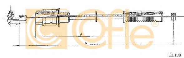 Тросик газа COFLE 11.198