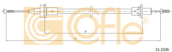 Трос сцепления COFLE 11.2326