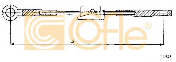 Трос ручника COFLE 11.545