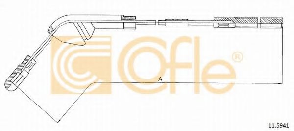 Трос ручника COFLE 11.5941