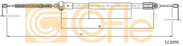 Трос ручника COFLE 11.6595