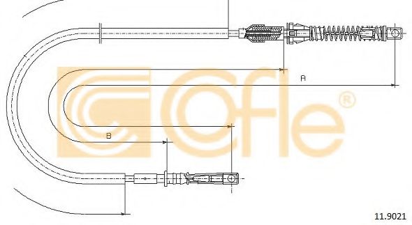 Тросик газа COFLE 11.9021