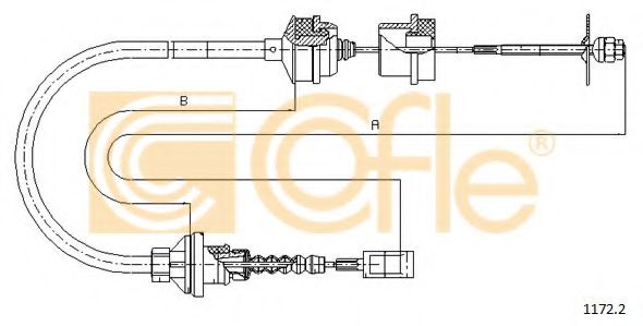 Трос сцепления COFLE 1172.2