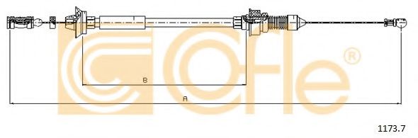 Тросик газу COFLE 1173.7