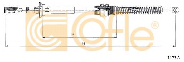 Тросик газа COFLE 1173.8