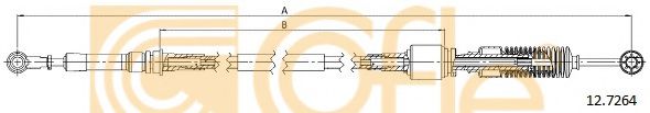 Трос, ступенчатая коробка передач COFLE 12.7264